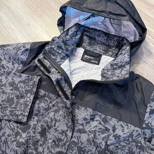 Marmot Womens Medium PreCip Eco Dark Camo Jacket